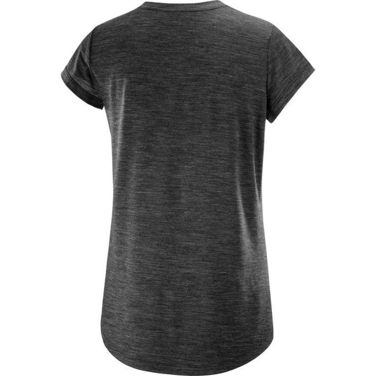 Camiseta Salomon Outlife Merino Blend Curta Sleeve Feminino Pretas | PT S41397